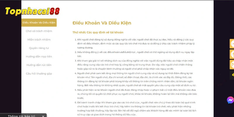 Các tiêu chí đánh giá độ tin cậy của PG88